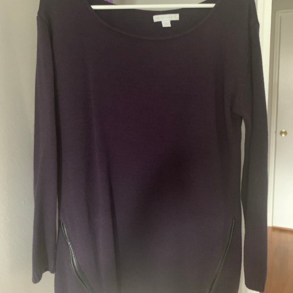 NY&CO TUNIC SWEATER MEDIUM PURPLE